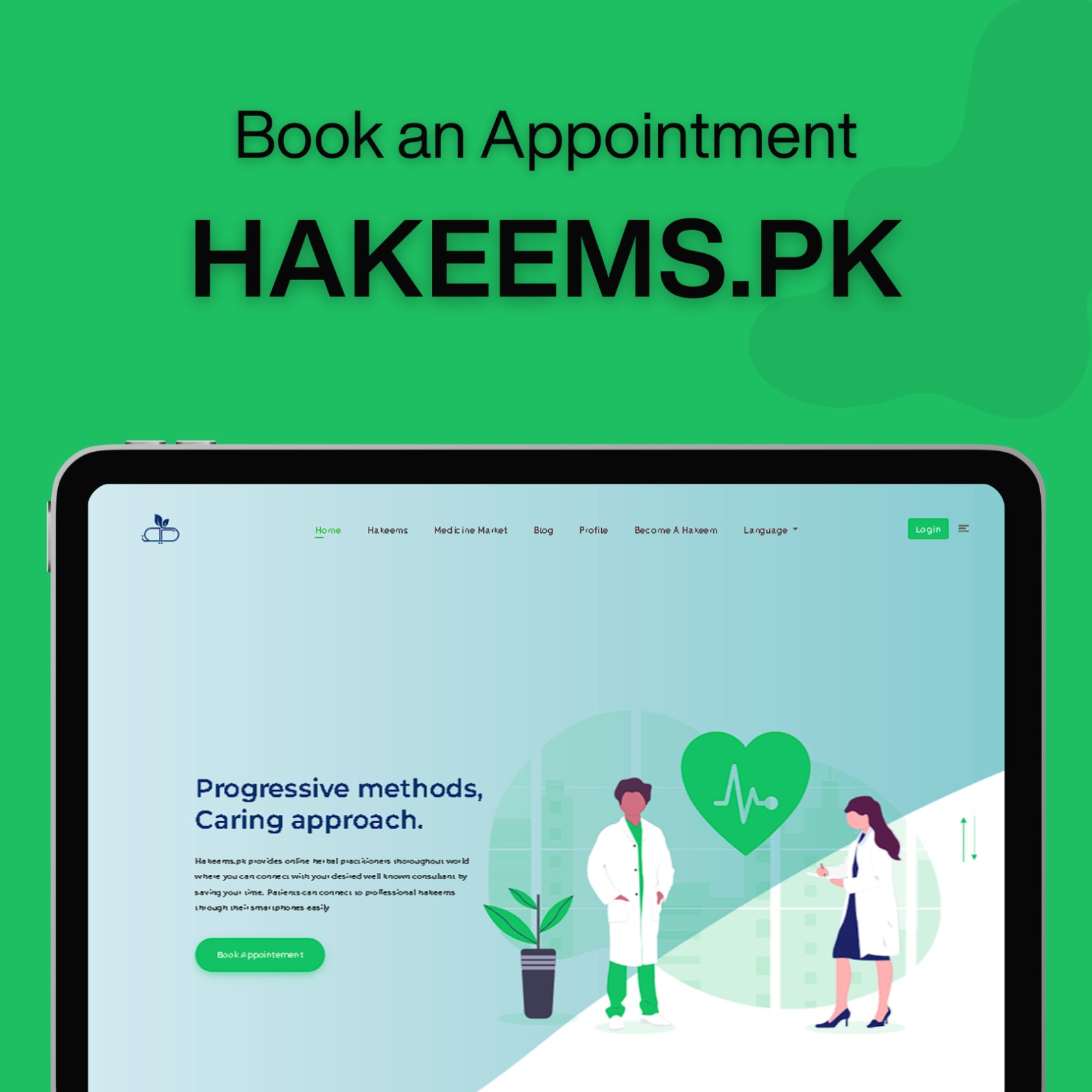 Hakeems.pk – Digital Healthcare & Appointment Platform